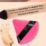 6 Pcs Triangle Powder Puff,Makeup Puff,Powder Puffs for Face Powder,Triangle Makeup Velour Puff,Triangle Sponges for Makeup,Loose Setting Powder Puff powder sponge makeup puffs(Black Flesh) - Image 3